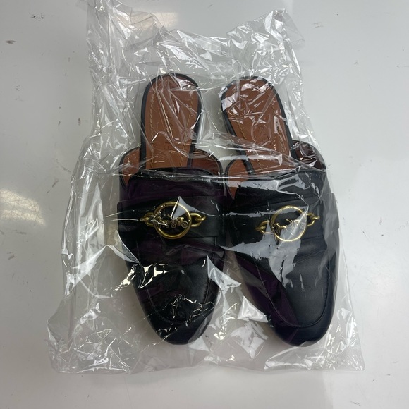 Coach Scotty Leather Slide Mules size 5.5 - Picture 2 of 6